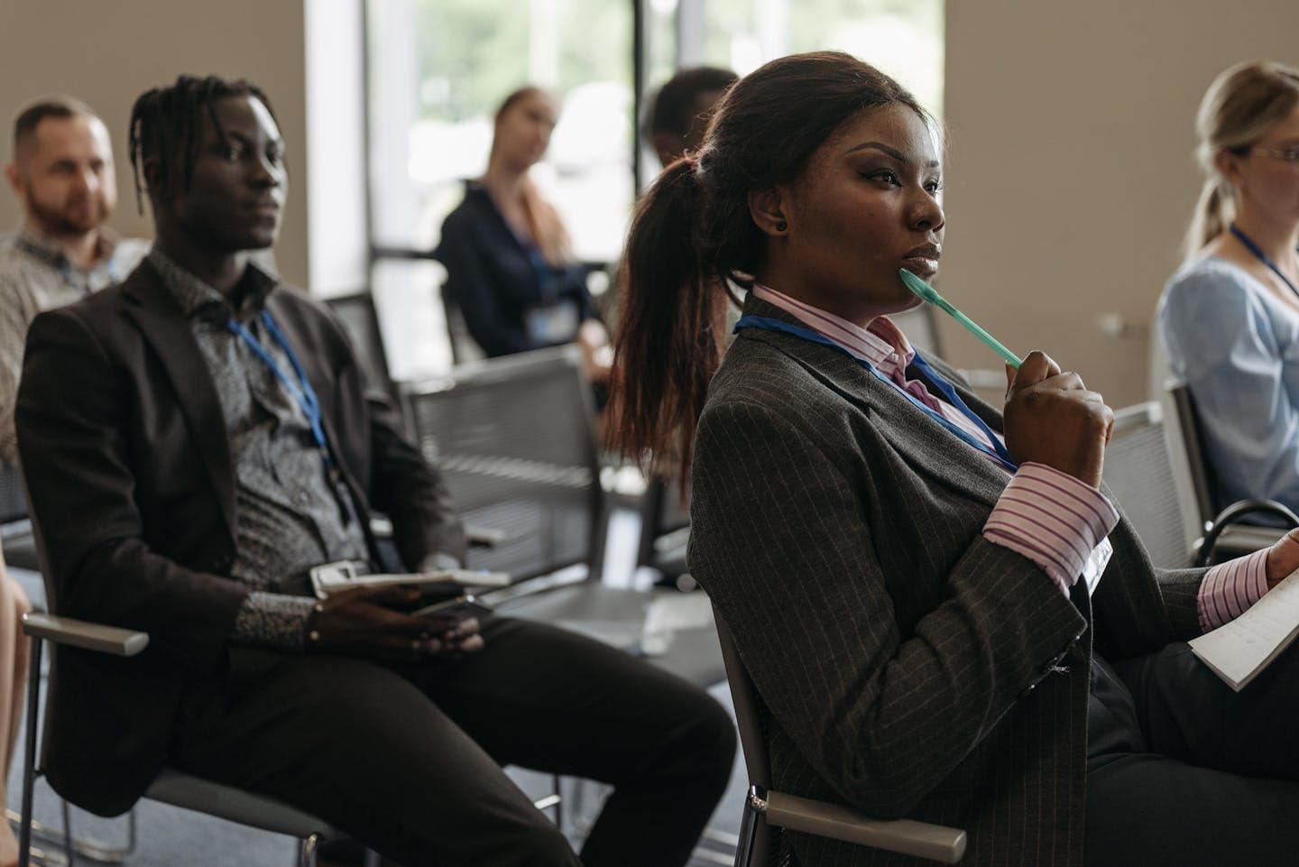 Professionals attending a training workshop